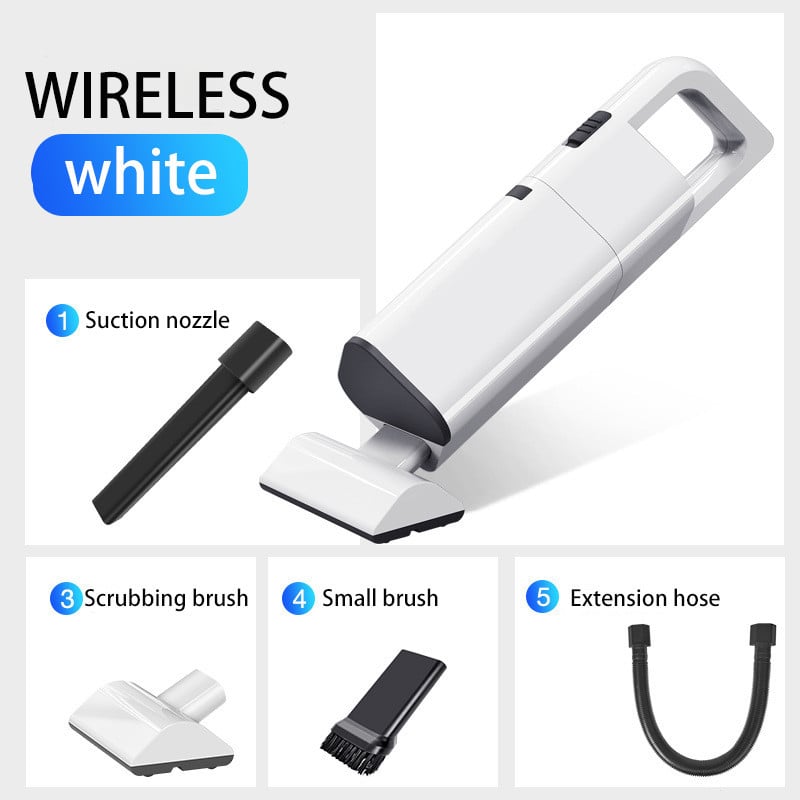 Wireless Rechargeable Handheld Vacuum for Home and Car | Zoomie & Co.